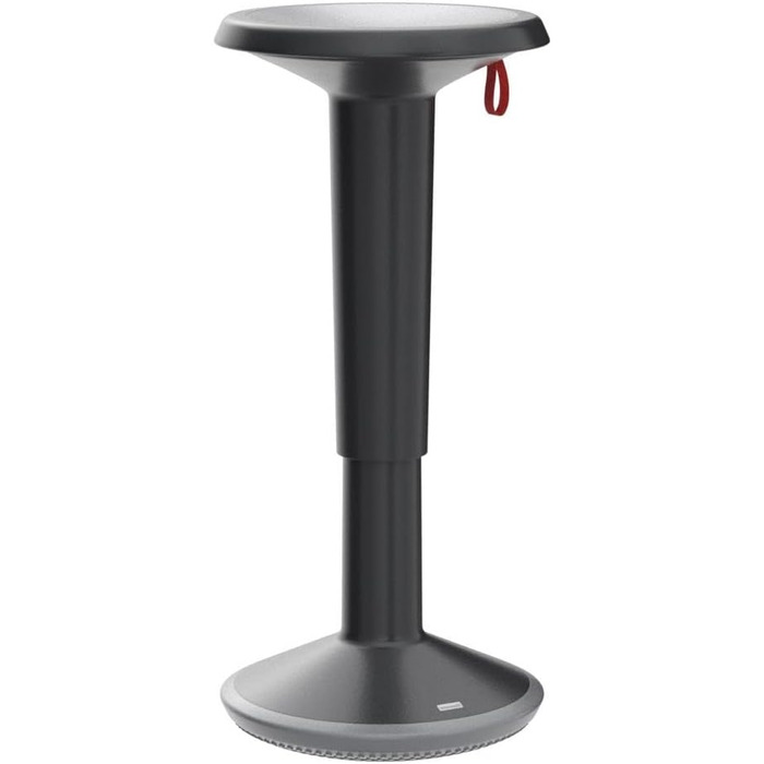 Інструль UPis1 - ергономічний пуф-стілець з ефектом гойдання, регульована висота, антиковзаюча підставка та захист від перекидання - офісний пуф (UP Stehhocker, Чорний)