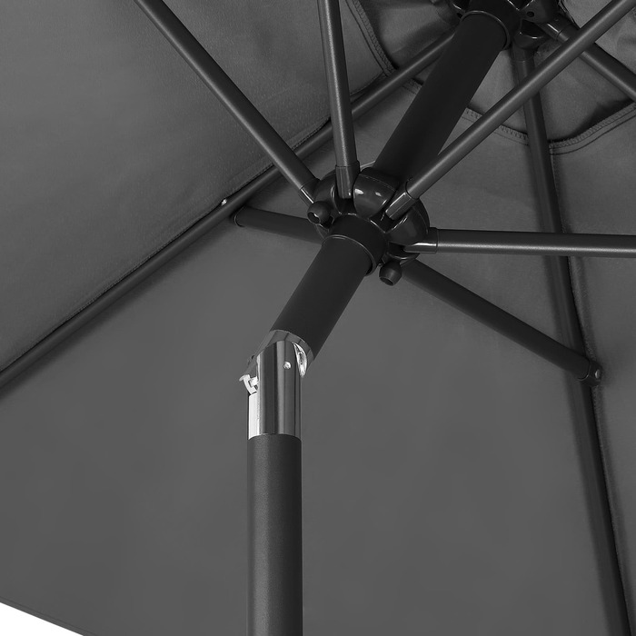 Парасолька Fiji Anthracite Ø200см Захист від ультрафіолету 80+ з кривошипом