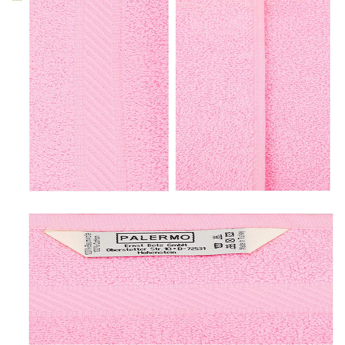 Набір рушників Палермо 100 бавовна 4 рушники для душу 6 рушників для рук колір рожевий, 10-TLG.