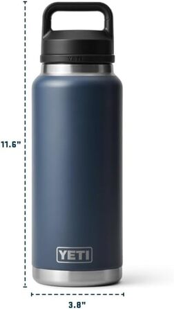 Термос YETI Rambler з кришкою Chug, чорний, 1 літр (36 oz)