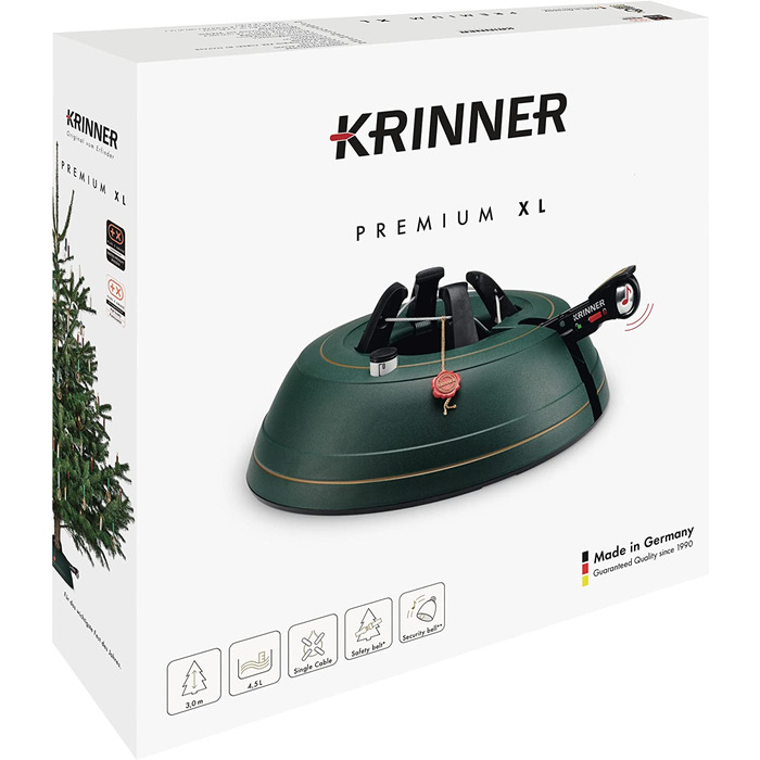 Підставка для різдвяної ялинки Krinner XL 39 см 4,5 л зелена
