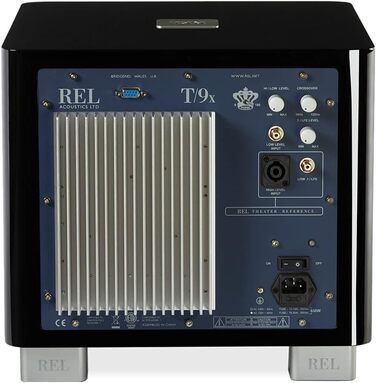 Сабвуфер REL Acoustics T/9x, фронтальний 25,4 см, стрілка бездротова, чорний глянець