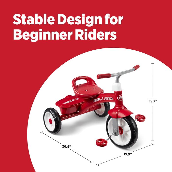 Триколісний велосипед Radio Flyer для малюків 2,5-5 років - ідеальний для прогулянок на вулиці