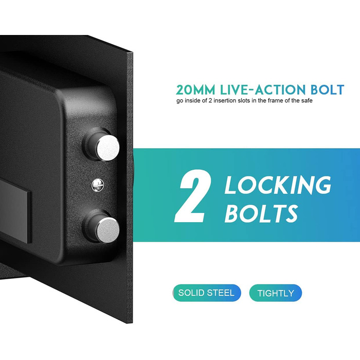 Сейф RPNB Luxus з цифровим замком, 14л - для дому, офісу, готелю, зберігання грошей та коштовностей