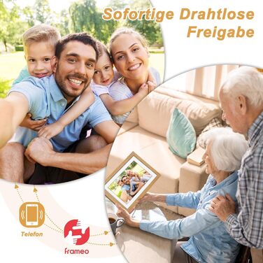 Цифровий фоторамка з дерева, Wi-Fi, 32GB, 10.1