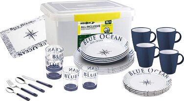 Тарілки BRUNNER All Inclusive з меламіну Blue Ocean-36 тарілок