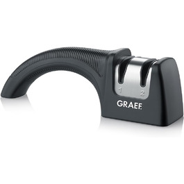 GRAEF Diamant-Handmesserschärfer PRONTO, Чорний - Точилка для ножів з алмазним покриттям GRAEF Diamant-Handmesserschärfer PRONTO, Чорний - Точилка для ножів з алмазним покриттям