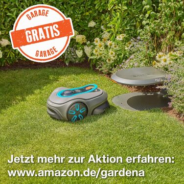 Робот-газонокосачка Gardena Smart Sileno Free Set 600 м²: LONA Intelligence, обрізка по краях, без кабелю, тиха робота, керування через додаток (19921-20)