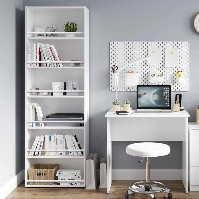 Штанга для карниза без свердління 76-165 см. Телескопічна штанга для душу, штанга для штор, вішалка для одягу, натяжна штанга, регульована для ванної кімнати, вікна, кухні, шафи (59-118 см, білий)