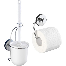 Тримач туалетного паперу WENKO Vacuum-Loc Milazzo та туалетний набір