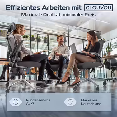 Ергономічне офісне крісло CLOUVOU MasterSeat ПЕРЕМОЖЕЦЬ ТЕСТУ 100 індивідуальна Офісне та ігрове крісло