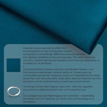 Дитяча гойдалка-крісло MAMOI® для дверей, дерев'яна гойдалка для малюків (Синій)