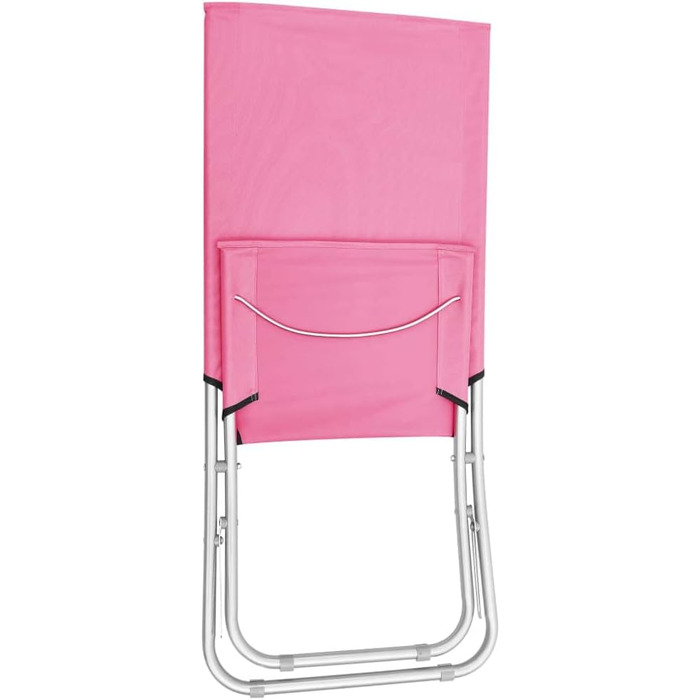 Пляжне крісло Складне крісло Крісло для кемпінгу Складне крісло Садовий стілець Пляжний шезлонг Шезлонг Пляжні стільці Зовнішня тканина (рожевий), 2 шт.