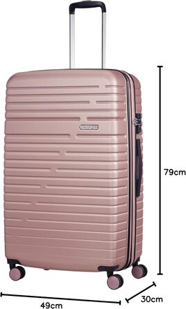 Валіза American Tourister Aero Racer Spinner 68, що розширюється, 75,5 л, Jet Black/Rose Pink