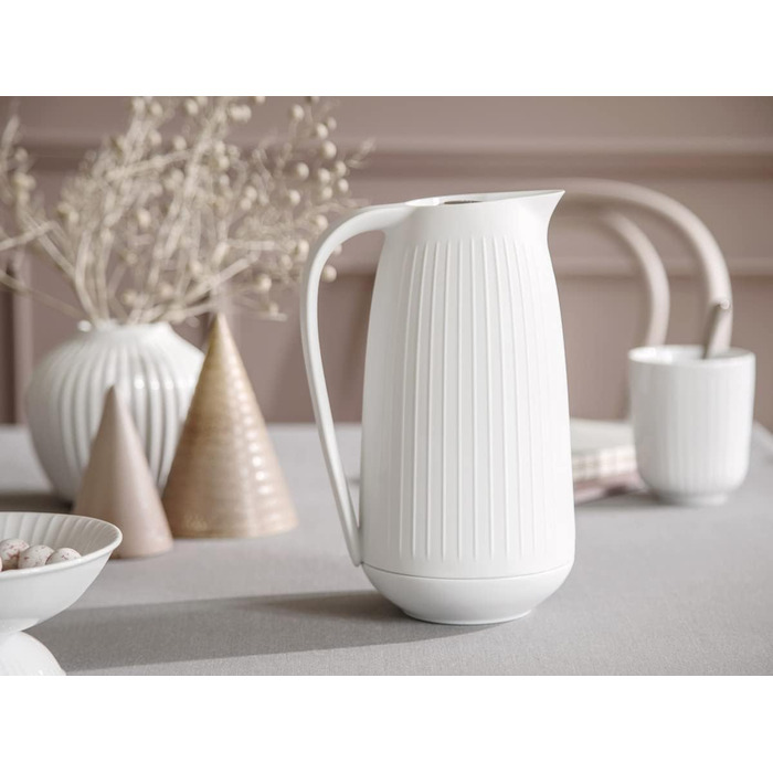 Термос Kähler Isolierkanne 1,0 л Hammershøi для чаю та кави, білий (1000 мл)