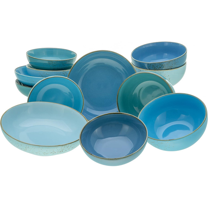 Набір мисок CREATABLE Aqua Bowl, 12 предметів, блакитний
