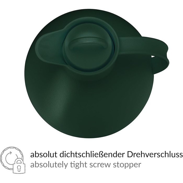 Термос Alfi Kugel 0.94л Smoke Pine Green: дизайнерський термос з нержавіючої сталі, BPA-free