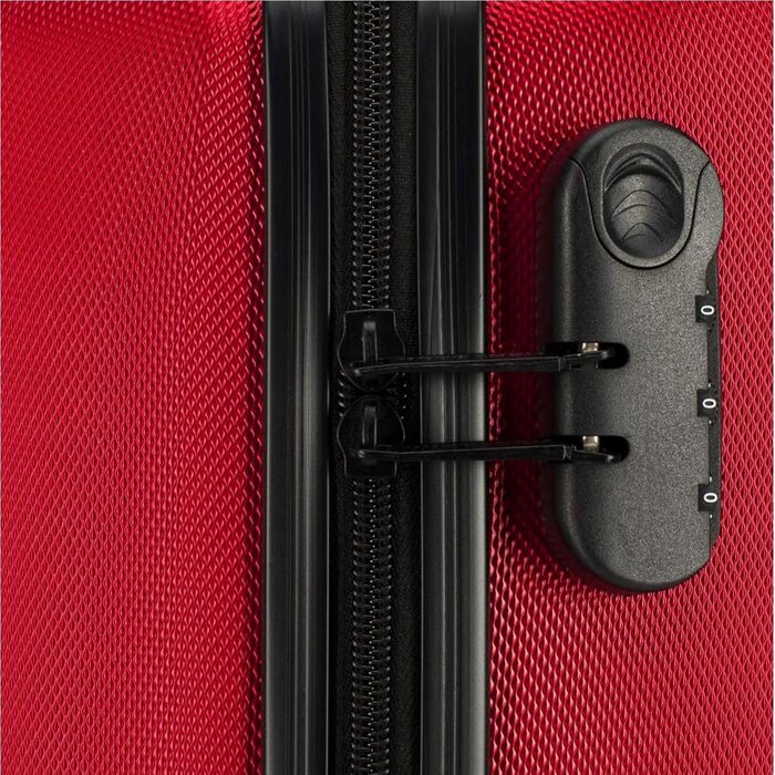 Валіза на колесах WITTCHEN Globe Line, ручна поклажа, ABS, кодовий замок, 25 x 33 x 33 x 16,5 см, червоний (Lufthansa/Eurowings/Ryanair/Condor/Discover Airlines)