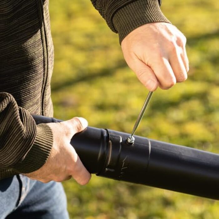 Бензопилосос-лістозбирач Scheppach LBH3500P 4в1: потужний, з Easy Start, 25,4 см³, 1,2 к.с., 295 км/год, 790 м³/год, 50л мішок, насадка для збору та видування