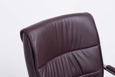 Стілець конференційний Sievert з м'якою оббивкою та штучною шкірою, коричневий