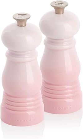 Набір Le Creuset Kleines Mühlenset: соляна та перечна мельниця, ABS-пластик, 5x5x12.1 см, керамічний млин, рожевий (Shell Pink)