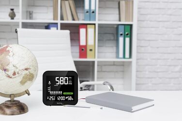 Монітор CO2 Techno Line WL1025 - акумуляторний, чорний, для контролю якості повітря