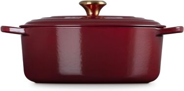 Le Creuset Signature Казанок з чавуну з кришкою, овальний, 29 см, 7,5 л, для всіх типів плит, включаючи індукцію, колір Chambray