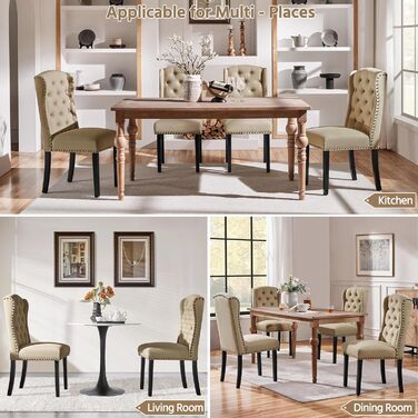 Набір кухонних стільців Yaheetech з амортизованим сидінням та спинкою, сірі (2 шт.)