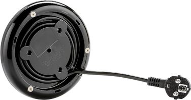 Чайник Princess (чорний) об'ємом 1,7 л - обертається на 360 з індикатором рівня води, 236017