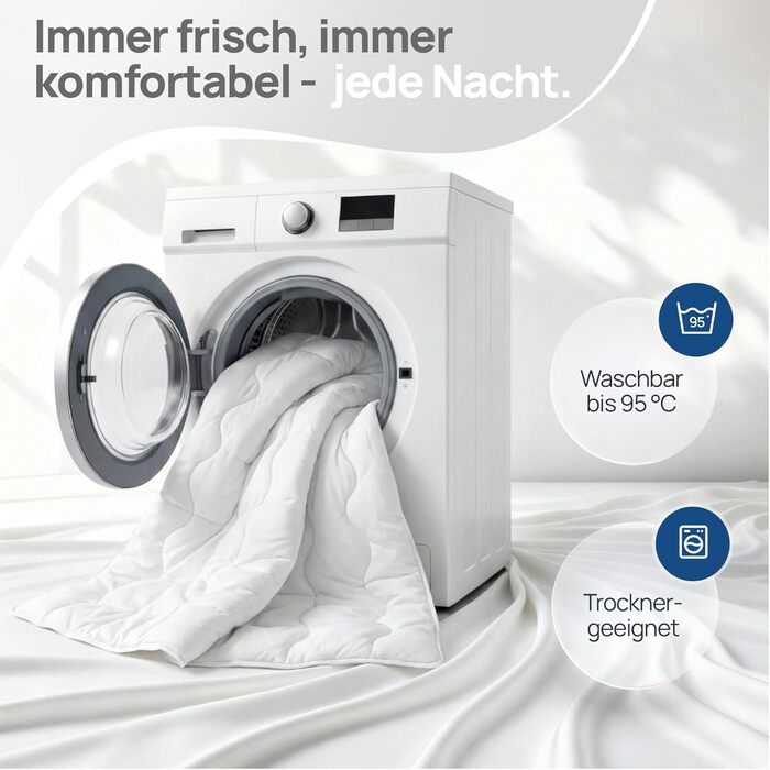 Зимові ковдри LILENO HOME 155x220 см [2 шт] - тепла зимова ковдра для комфортного сну, ковдра для алергіків, витримує прання до 95°C