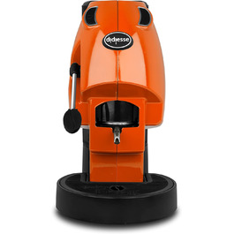 Кавомашина Didiesse Baby Frog Pad – компактна кавоварка з падами, 450 Вт, 1,5 л бак, Standby, білий/оранжевий