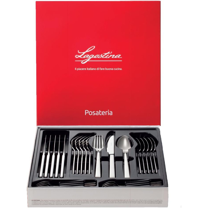 Набір столових приборів Lagostina Ambra, 24 штуки, нержавіюча сталь
