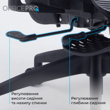 Крісло офісне OfficePro Skyline OC750-B-DG-DG