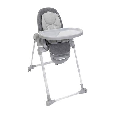 Дитячий стільчик Chicco Polly Armonia - 3в1, до 40 кг, 9 положень висоти, регульована підніжка, компактний, темно-сірий