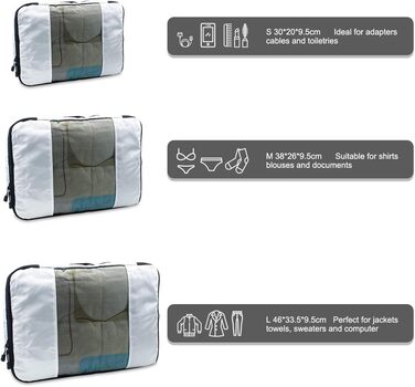 Набір органайзерів для одягу в подорож Netspower, 6 шт, сітчасті сумки для валізи, рюкзака та взуття, зелені