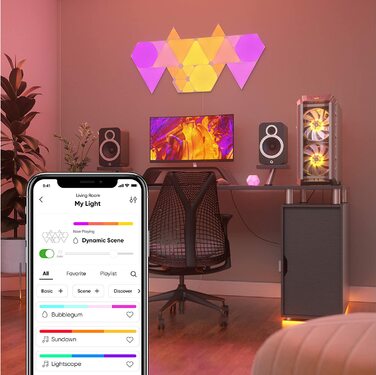 Смарт-трикутні світлодіодні панелі Nanoleaf  RGBW Wi-Fi