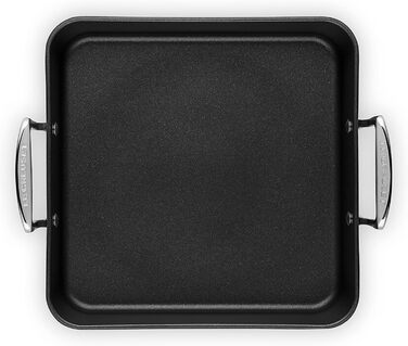 Сковорода LE CREUSET з антипригарним покриттям, 34 см, для всіх типів плит (вкл. індукційні), алюміній, сірий/срібний