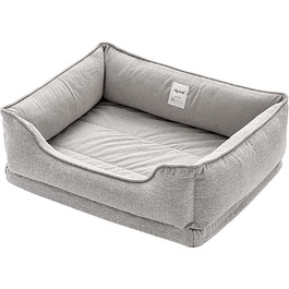 Ліжко для собак LilyAbeille, ліжко для кішок, ортопедичні ліжка для собак. Знімний, миється, пухнастий, морозостійкий, стійкий до укусів, нековзний. Доступно для великих, середніх і маленьких собак (М, Сірий) М сірий