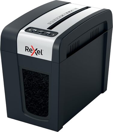 Rexel MC3-SL Slimline Whisper-Shred™: Шредер для документів, мікроріз, безпека P5, 10 л, тихий, компактний, для дому