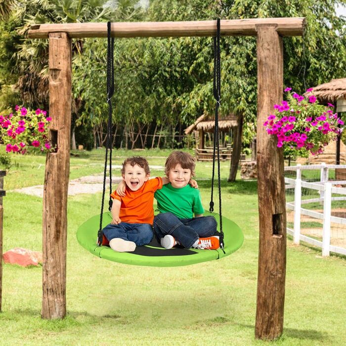 Шоукель DREAMADE для саду: регульована висота, φ100 см, до 150 кг, для дітей та дорослих (зелений)