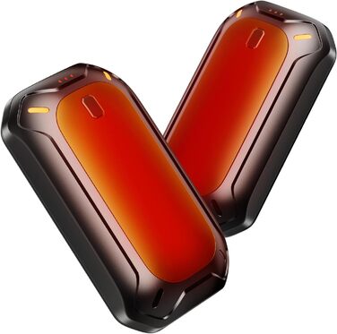 Електричні грілки для рук ColdSky (2 шт), фіолетові - багаторазові, портативні, до 12 годин нагріву