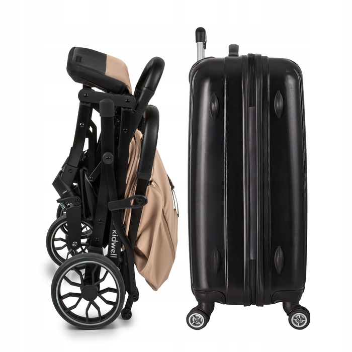 Компактна прогулянкова коляска Kidwell Colmer UP, бежева, легка, складана та маневрена