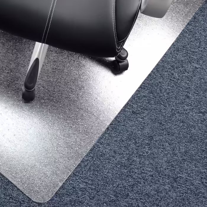 Протекторна підкладка під крісло Floortex, антимікробна, 120x90 см, прямокутна, вініл без фталатів, матова, для килимів, TÜV сертифікат