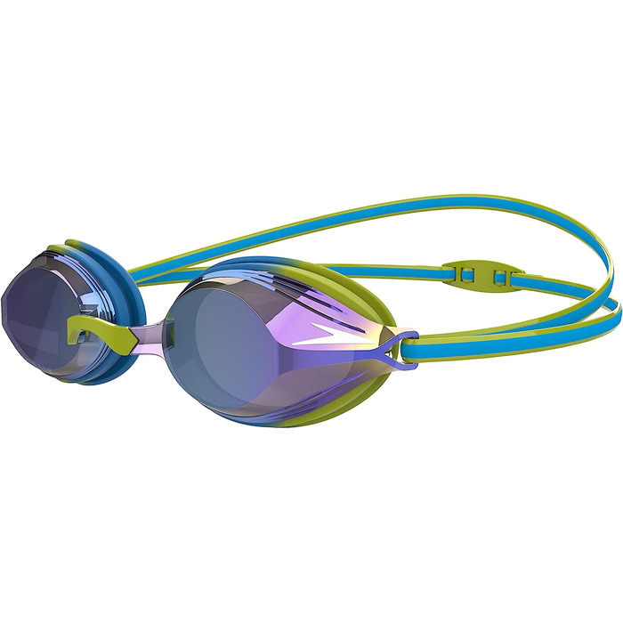 Плавальні окуляри Speedo унісекс - Youth Vengeance Mirror для юніорів (1 комплект), один розмір підходить всім, зелений / синій