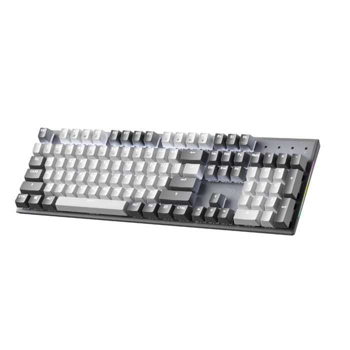 Дротова механічна клавіатура GamePro Genesis Metallic (MK144G) 100% Red switches