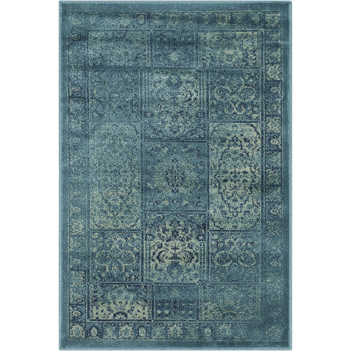 Килим SAFAVIEH Traditional - вінтажний, з коротким ворсом, бірюзовий/мульти, 160x229 см