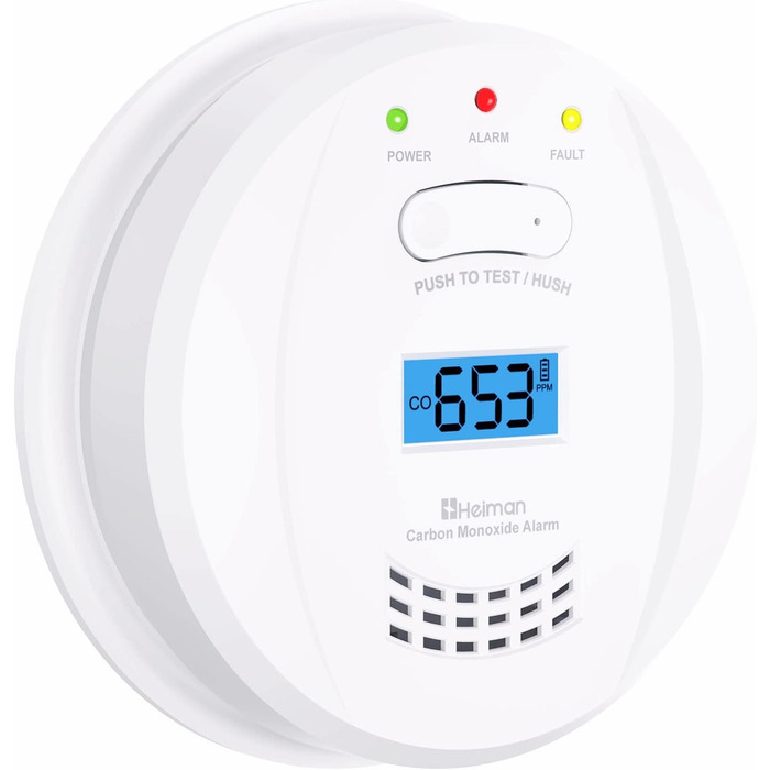 Датчик CO Heimann з Wi-Fi, 10 років служби, сумісний з Tuya/SmartLife, EN50291, портативний (723ESY)