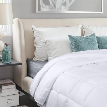 Плед Utopia Bedding 220x240 см: легкий плед з мікрофібри для 2 осіб (білий)