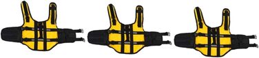 Рятувальні жилети для цуценят, жовтий рятувальний жилет, XS, 3 шт.