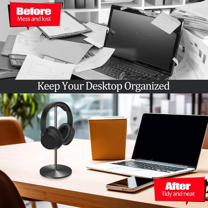 Підставка для навушників Cyfromt на стіл, органайзер, металева, для геймінгу